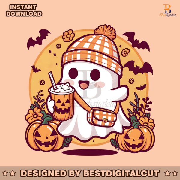 boo-jee-halloween-ghost-pumpkin-spice-png