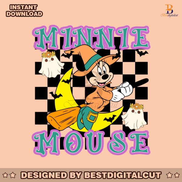 checkered-minnie-mouse-halloween-witch-vibes-svg