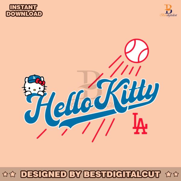 retro-hello-kitty-dodgers-baseball-svg