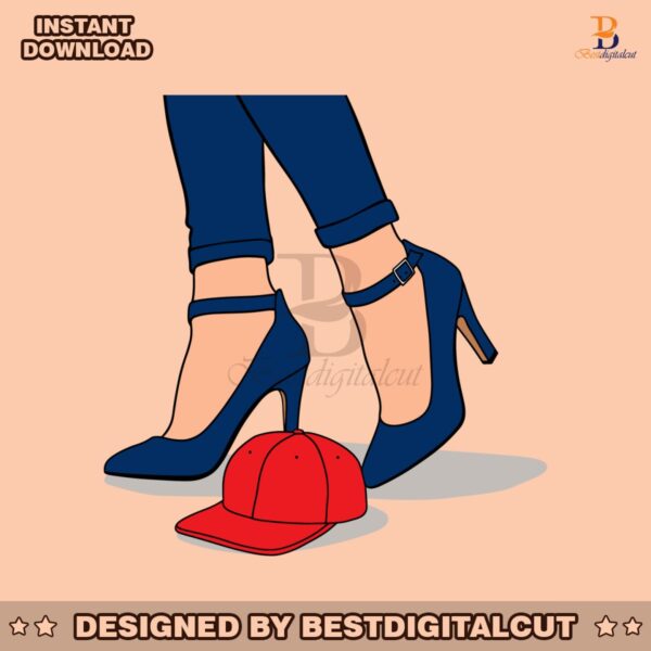 blue-heels-stepping-on-red-cat-svg