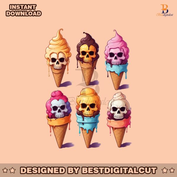 halloween-ice-cream-cone-horror-skull-png