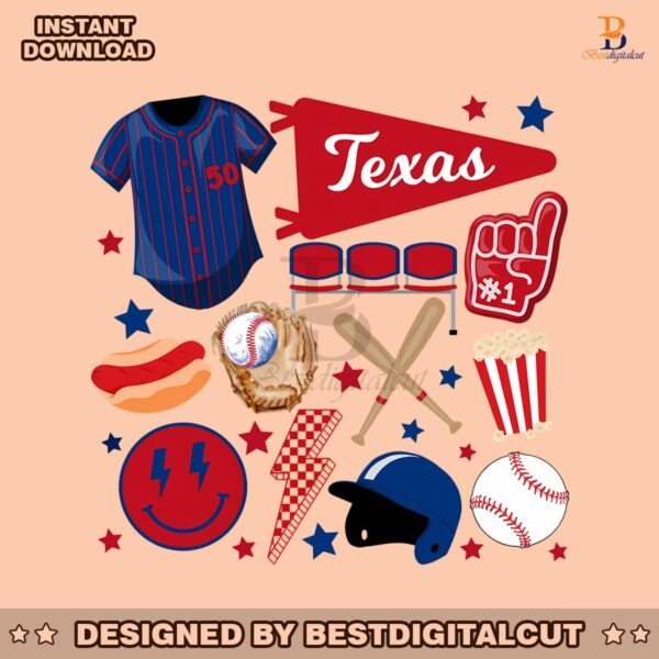 texas-rangers-baseball-competition-equipment-png