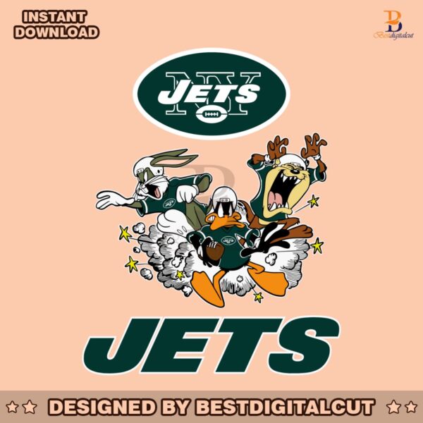 the-looney-tunes-football-team-new-york-jets-nfl-svg