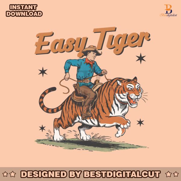 easy-tiger-funny-cowboy-hat-retro-png