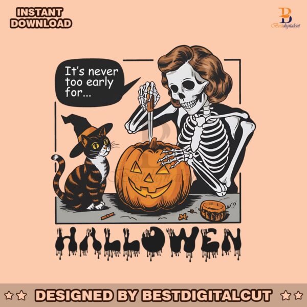 trendy-vintage-halloween-its-never-too-early-png