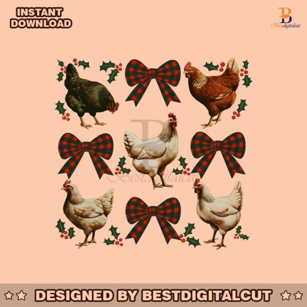 chicken-christmas-coquette-bow-png