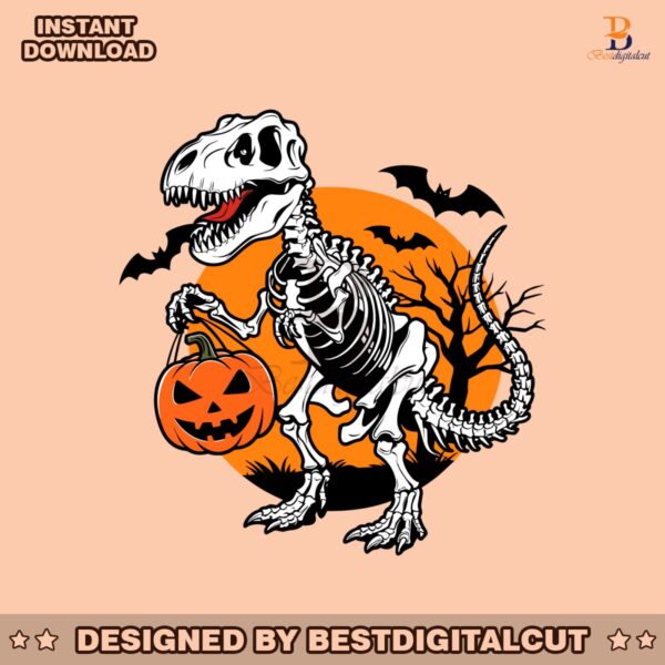 dinosaur-halloween-spooky-trex-svg