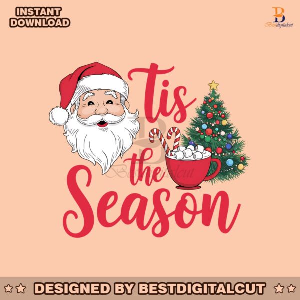 retro-christmas-tis-the-season-santa-claus-png