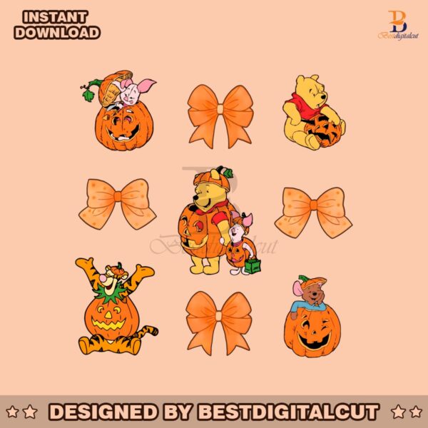 winnie-the-pooh-halloween-coquette-bow-pumpkin-png