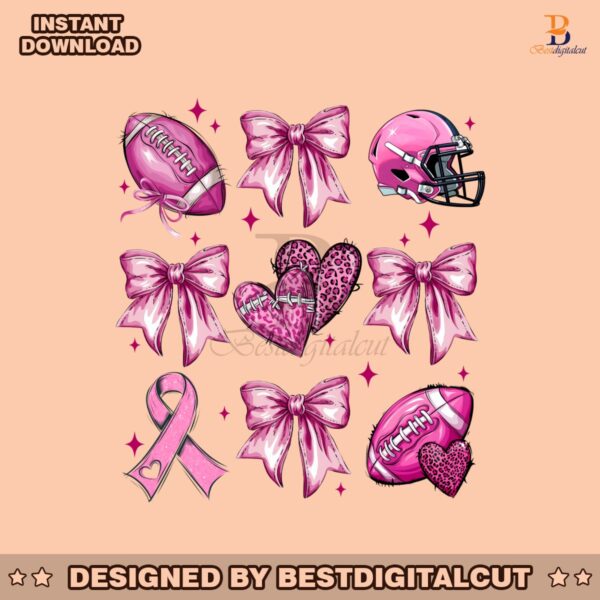 pink-football-breast-cancer-png-design-tackle-cancer-png-football-bow-sublimation-support-cancer-fighter-graphic