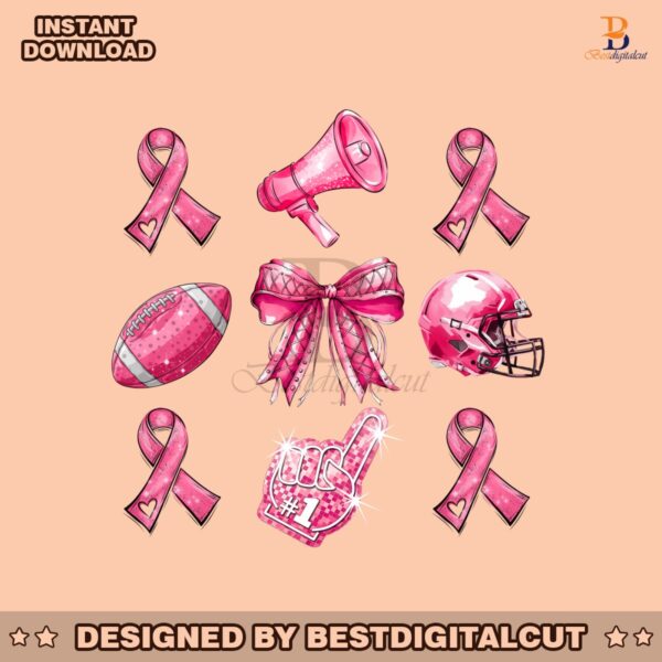 tackle-cancer-png-breast-cancer-awareness-coquette-football-pink-out-pink-ribbon-football-mom-design-fight-cancer-graphic