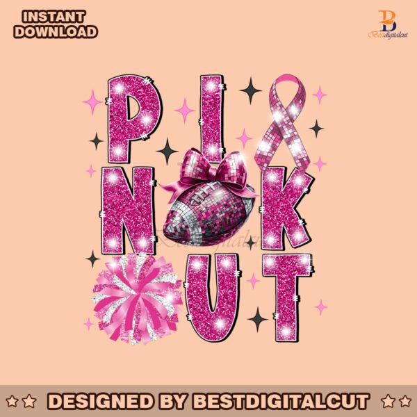 pink-out-football-coquette-design-breast-cancer-awareness-png-pink-ribbon-football-mom-graphic-fight-cancer-illustration