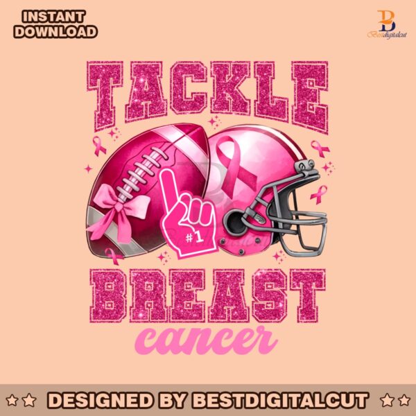 tackle-breast-cancer-png-pink-ribbon-football-design-breast-cancer-awareness-png-fight-cancer-png-sublimation-pink-football-graphics