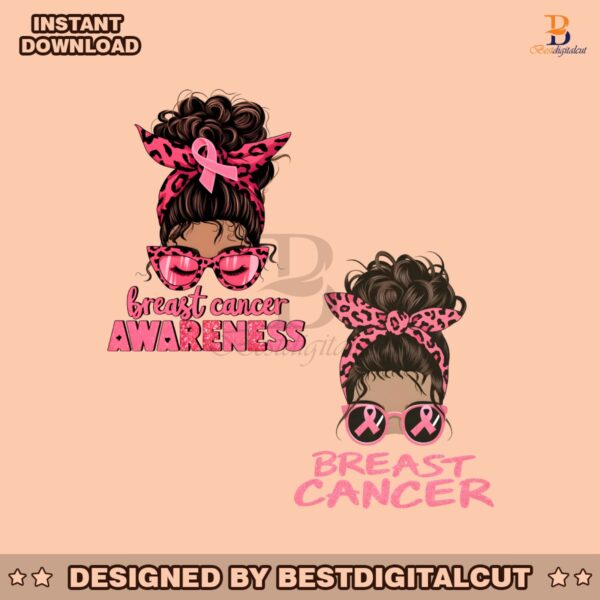 breast-cancer-awareness-afro-messy-bun-png-sublimation-design-black-women-png-cancer-awareness-png-digital-download