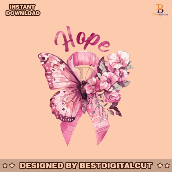 hope-breast-cancer-awareness-floral-butterfly-png