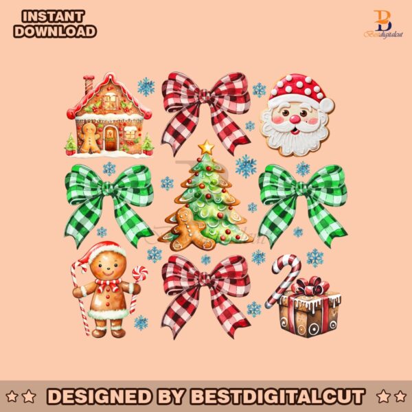 coquette-christmas-gingerbread-png-coquette-bow-tree-cake-trending-holiday-png-girly-santa-christmas-vibes-png