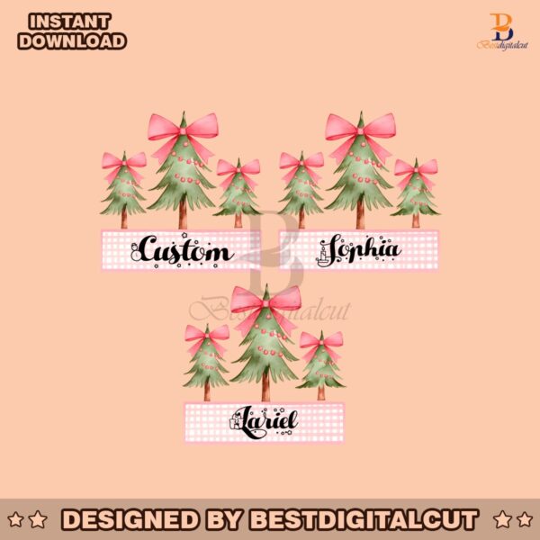 personalized-kid-name-pink-christmas-tree-png-cute-christmas-designs