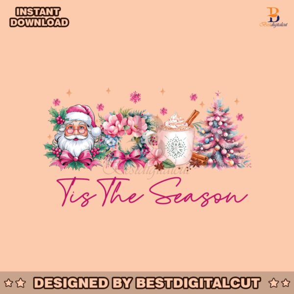 tis-the-season-png-pink-christmas-png-santa-claus-png-merry-christmas-png-hot-cocoa-candy-cane-christmas-tree-png