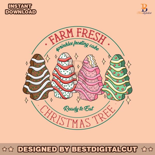 christmas-tree-cake-farm-fresh-sprikles-frosting-cake-ready-to-eat-png