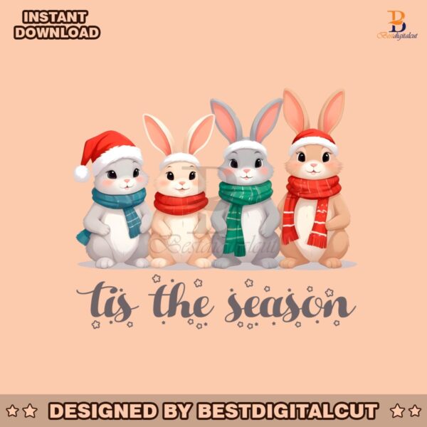 watercolor-christmas-bunny-squad-tis-the-season-png