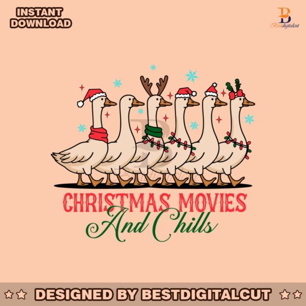 christmas-movie-and-chills-merry-duckmas-christmas-light-svg