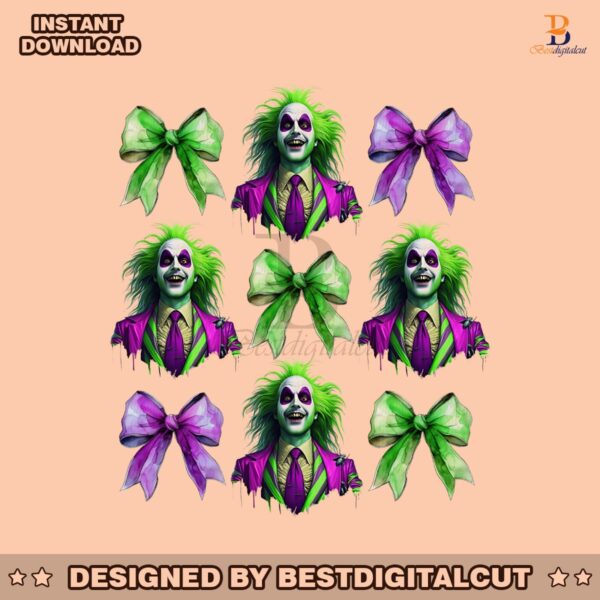 green-beetlejuice-halloween-movie-coquette-bow-png