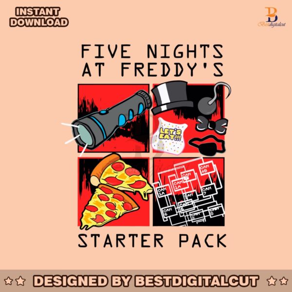 five-nights-at-freddys-starter-pack-svg