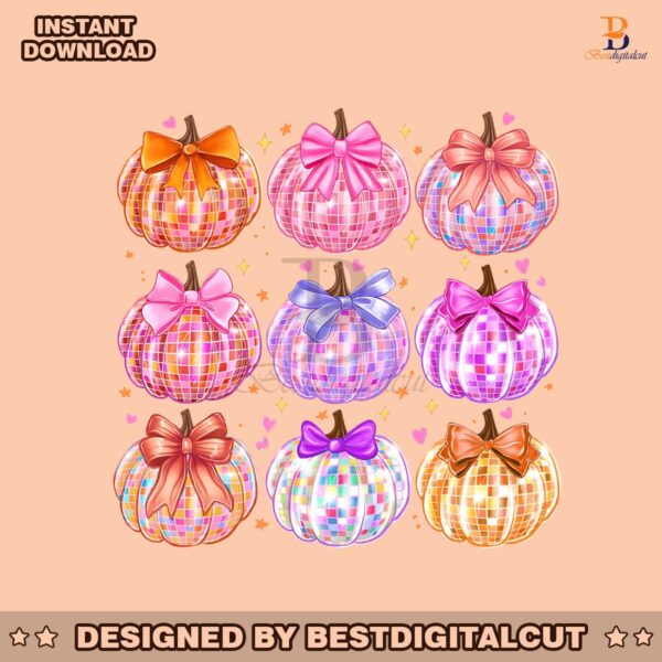 disco-ball-pumpkin-coquette-bow-png