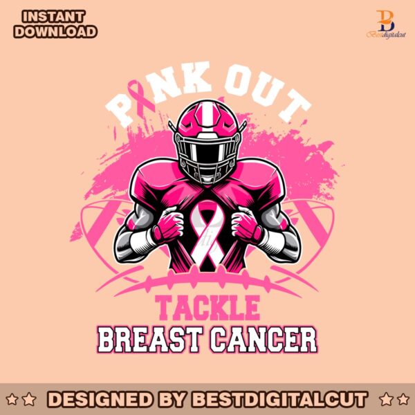 breast-cancer-football-pink-out-svg