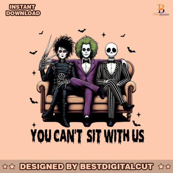 you-cant-sit-with-us-jack-skeleton-beetlejuice-and-edward-scissorhands-png