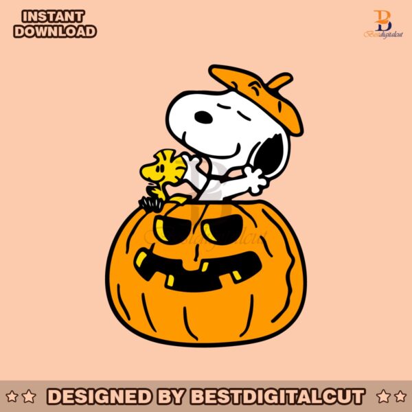 halloween-pumpkin-snoopy-and-woodstock-svg