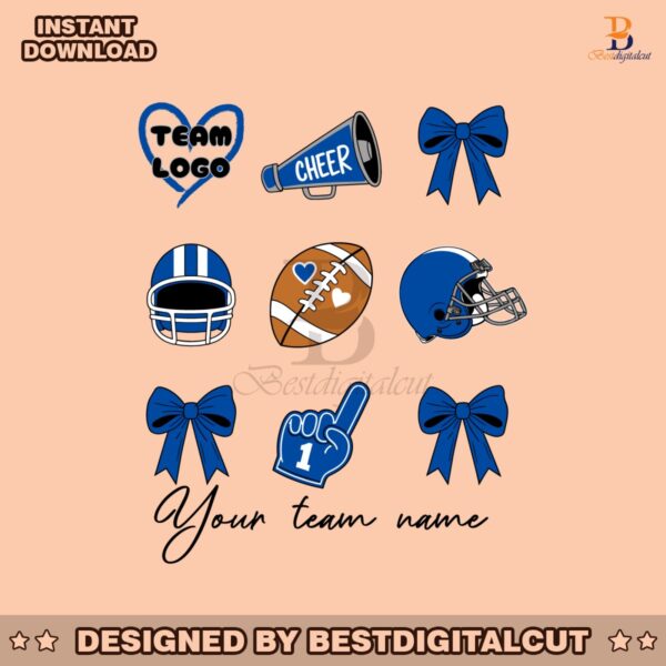 custom-football-cheer-mom-cute-mascot-bow-svg