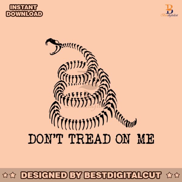 vintage-dont-tread-on-me-rattlesnake-bones-svg