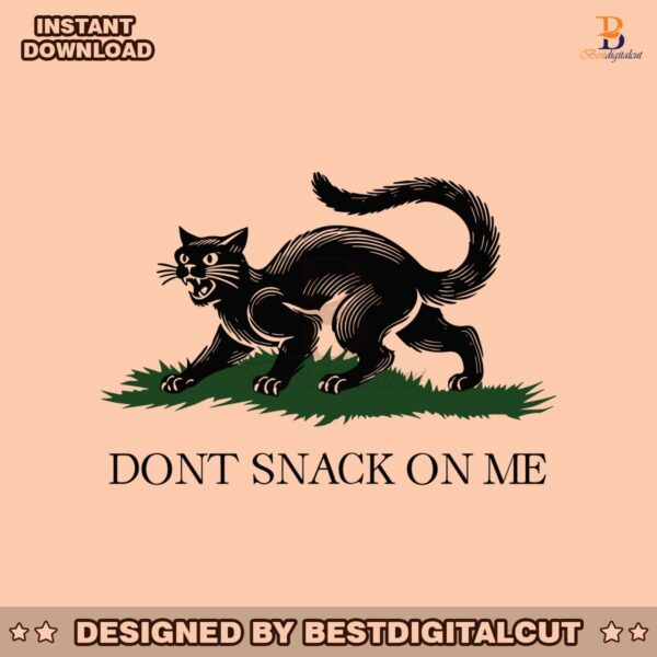 gadsden-black-cat-dont-snack-on-me-svg