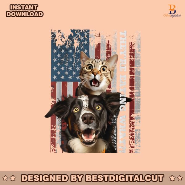 vintage-american-flag-theyre-eating-the-dogs-cats-pets-svg