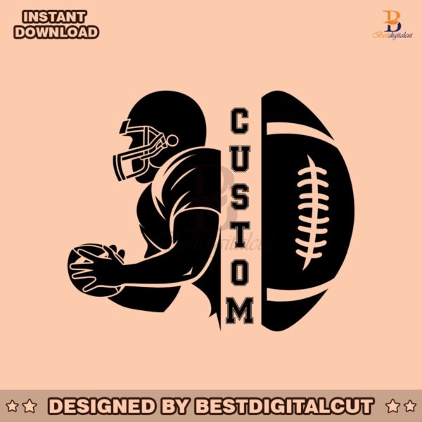 retro-football-player-custom-name-svg