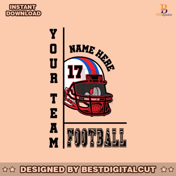 customized-football-team-game-day-helmet-svg