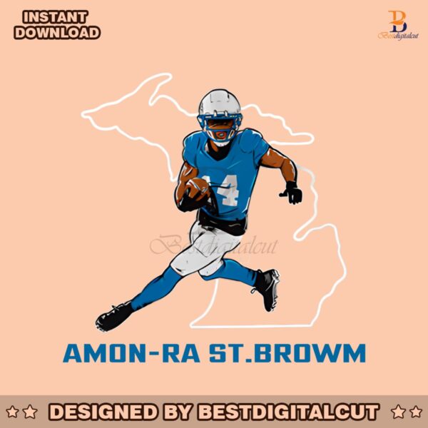 detroit-lions-football-amon-ra-st-brown-state-star-player-png