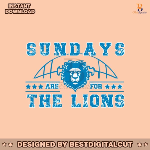 retro-vintage-sundays-are-for-the-lions-football-mascot-svg