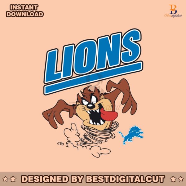 looney-tunes-taz-detroit-lions-svg