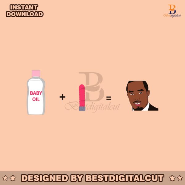 diddy-baby-oil-funny-meme-svg