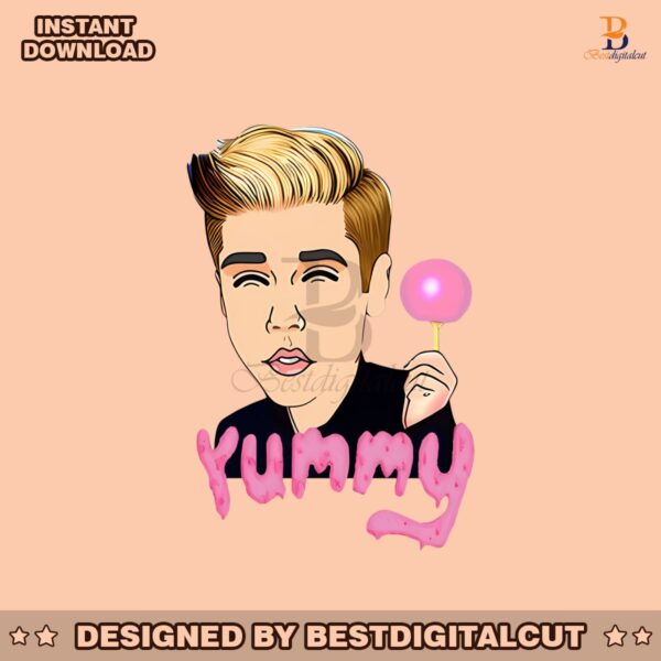 justin-bieber-yummi-pink-lollipop-png