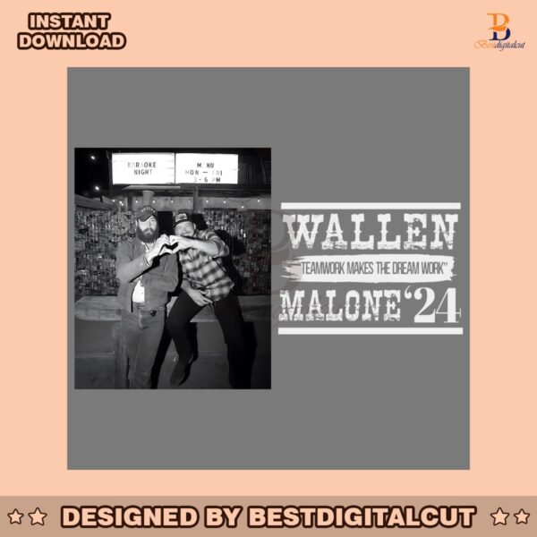 retro-vintage-wallen-malone-2024-teamwork-makes-the-dream-work-png