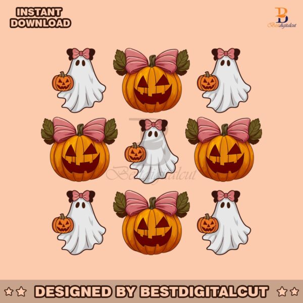 halloween-cute-ghost-pumpkin-bow-png