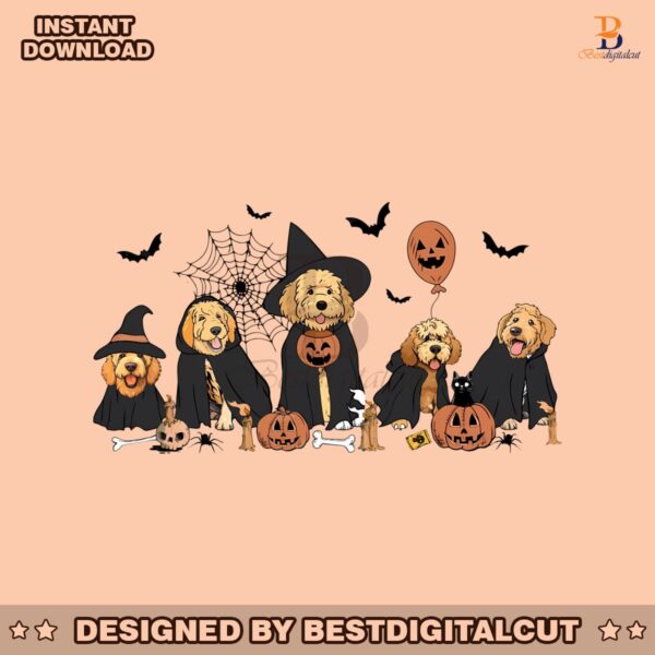 ghost-and-witch-goldendoodle-halloween-png