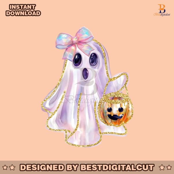 glitter-halloween-ghost-trick-or-treat-spooky-season-png