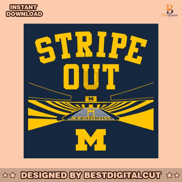 michigan-football-big-house-stripe-out-svg