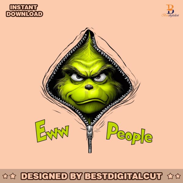 funny-ew-people-christmas-grinch-zipper-png