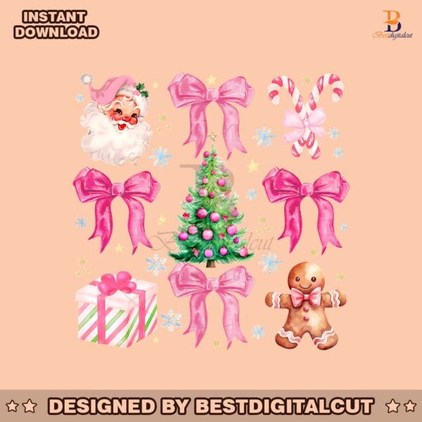 retro-pink-coquette-christmas-tree-santa-claus-png