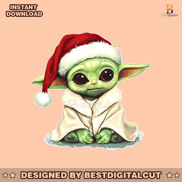 retro-watercolor-star-wars-baby-yoda-christmas-santa-hat-png